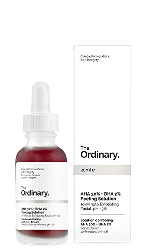 The Ordinary Peeling Solution With Aha 30 And Bha 2 The