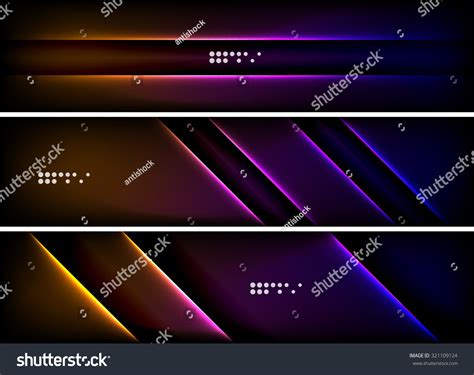 Set Banner Header Backgrounds Place Your Stock Vector Royalty Free