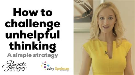 How To Challenge Unhelpful Thoughts A Simple Strategy Youtube
