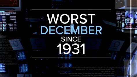 Wall Street Having Its Worst December Since The Great Depression Good