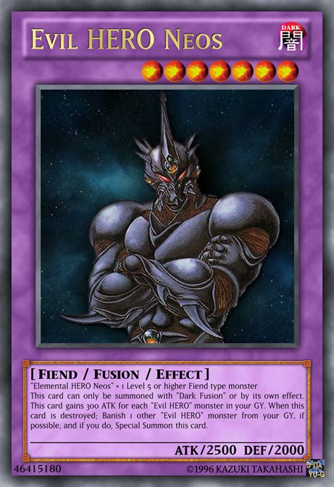 Evil Hero Neos Thesupremeking19 Yu Gi Oh Card Maker Wiki Fandom