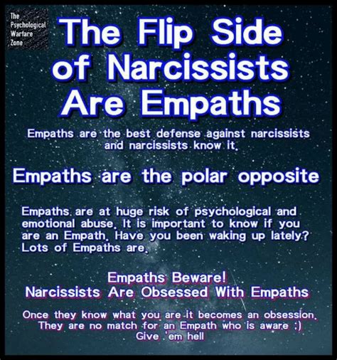 flip side  narcissists  empaths psychological warfare zone empaths    defense
