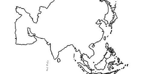 25 Desenhos do Mapa da Ásia para Imprimir e Colorir Pintar
