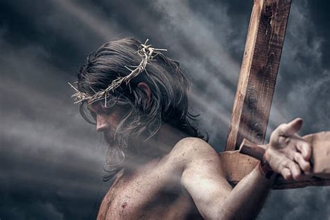 Jesus Being Nailed To The Cross Stock Photos Pictures And Royalty Free