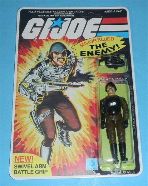 Recarded 1983 Gi Joe Major Bludd Complete Sealed Figure Custom File