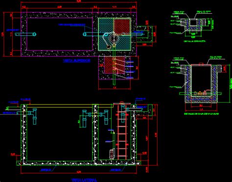 Septic Tank Dwg Detail For Autocad Designs Cad