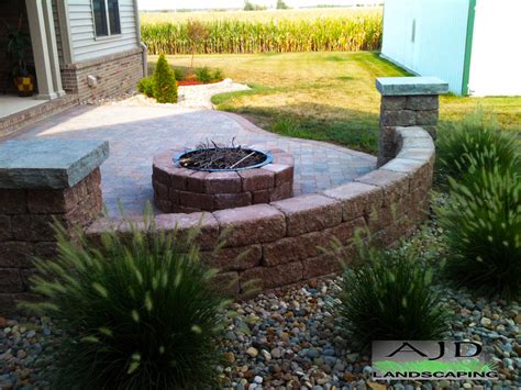 Pin By Ajd Landscaping On Fire Pits And Fireplaces Paver Patio Fire