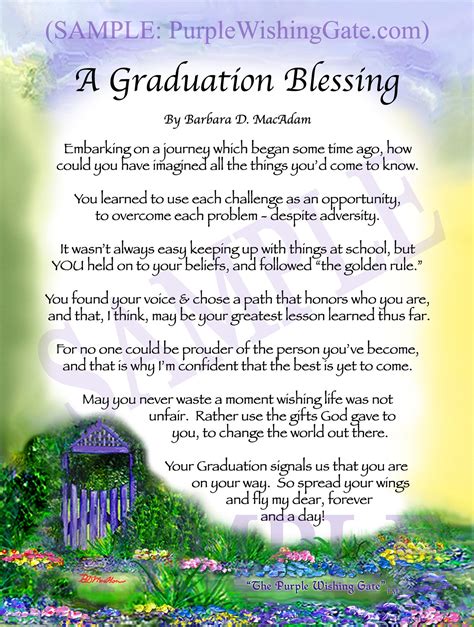A Graduation Blessing Personalized And Framed T