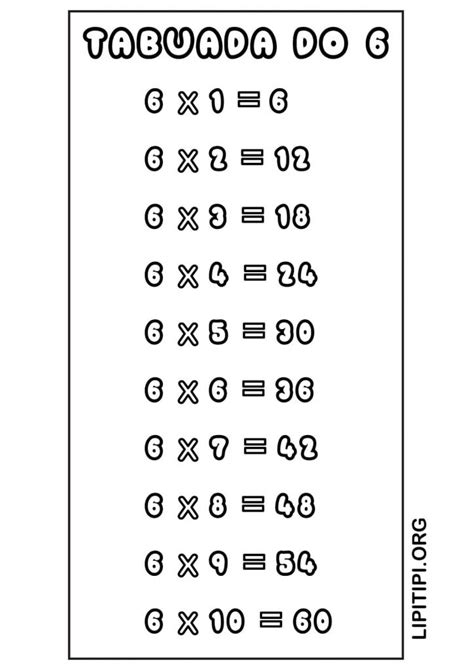 Tabuada Completa Para Imprimir De Multiplicação 2 3 4 5 6 7 8 9