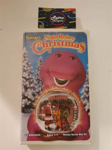 Barneys Night Before Christmas Vhs 1999 Etsy