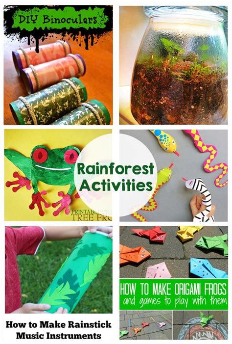 Rainforest Activities And Printables The Crafting Chicks