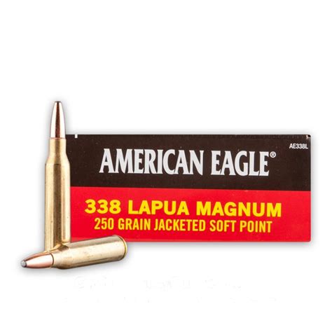 338 Lapua Magnum 250 Grain Sp Federal American Eagle 20 Rounds Ammo