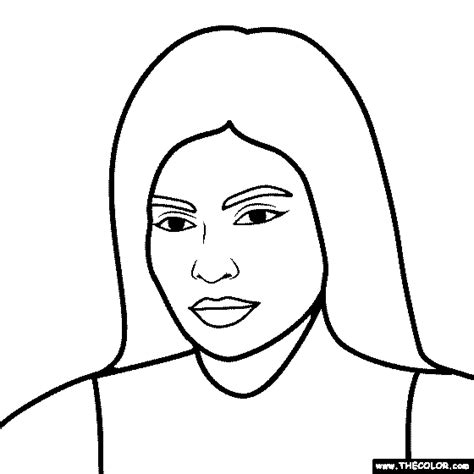 Kylie Jenner Coloring Page Coloring Home
