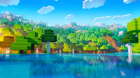 Artstation Minecraft Landscape Render Test