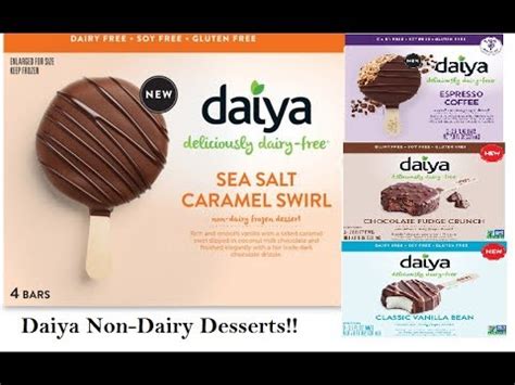 New DAIYA Ice Cream Bars Vegan Soy Free YouTube