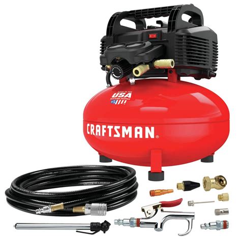 Craftsman 6 Gallon Pancake Air Compressor With 13 Piece Accessory Kit