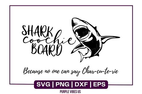 Shark Coochie Board Svg Charcuterie Board Svg File Bundle Etsy Canada