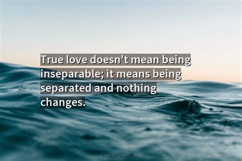 Quote True Love Doesn’t Mean Being Inseparable It Coolnsmart