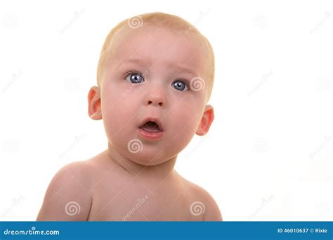 Surprised Baby Stock Image Image Of Face Eyes Cute 46010637