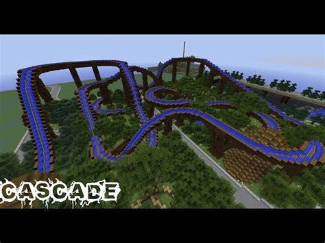 Minecraft Roller Coaster Cascade Minecraft Map
