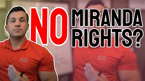 no miranda rights what happens to your case youtube