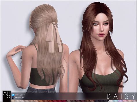 The Sims Resource Daisy Hair By Anto Sims 4 Hairs Sims 4