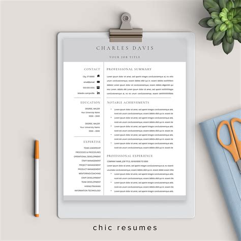50+ free microsoft word resume templates to download. Senior Management Resume in Gray | Executive resume ...