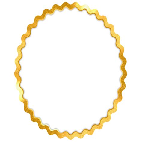 Aesthetic Golden Oval Frame Frames Oval Golden Png Transparent