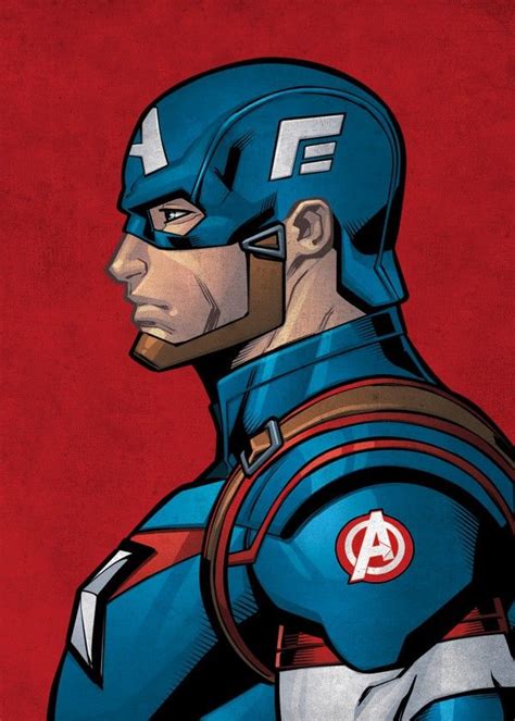 Official The Avengers Character Profiles Captain America Displate