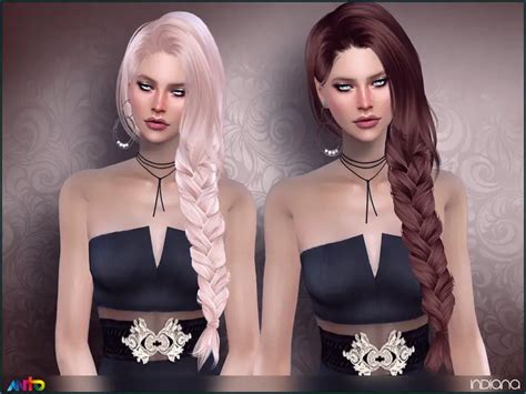 The Sims Resource Indiana Hair By Anto Sims 4 Hairs