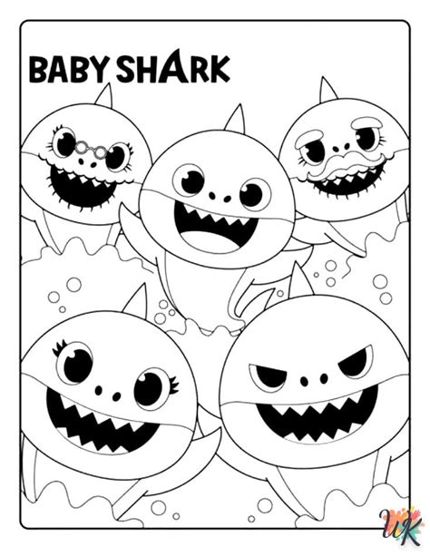 Coloriage Baby Shark à Imprimer Gratuit Pour Les Enfants