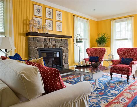 29 Living Room Color Palette With Royal Blue Yellow And Red Background