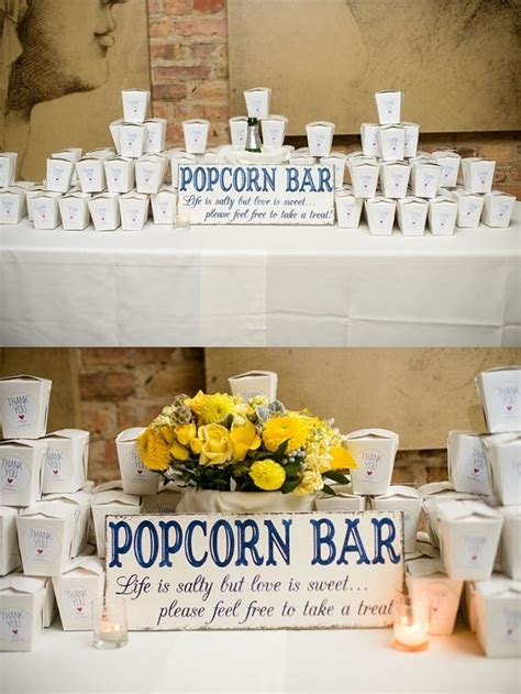 Betsy Jonathan Tasting Room Wedding Popcorn Bar Popcorn Wedding