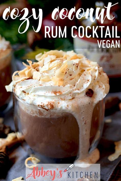 This Vegan Coconut Rum Cocktail Is The Perfect Warm Holiday Party Drink Recipe For Entertainin