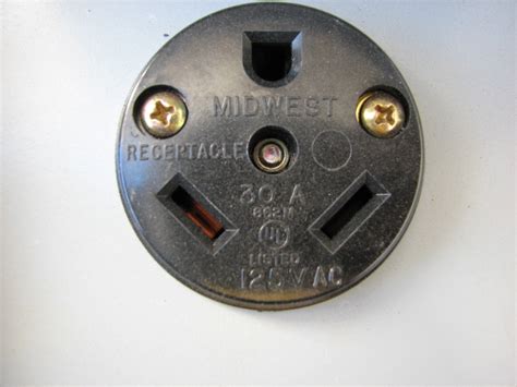 Midwest U013 120v 30amp Rv Receptacle Outlet And Cover Ebay Free Hot