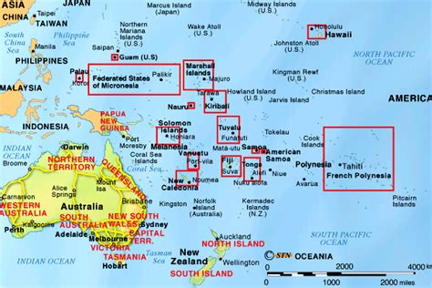 Mapa Político De Oceania