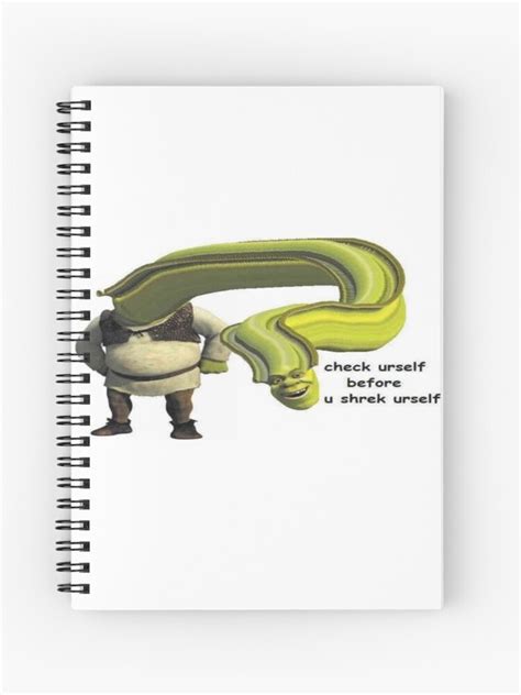 Shrek Yourself Spiral Notebook For Sale By Makuz01 Redbubble