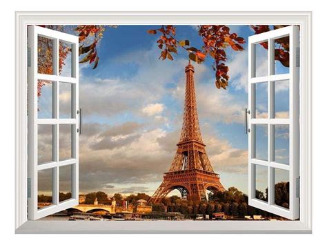 Wall26 Removable Wall Stickerwall Mural Eiffel Tower In Autumn