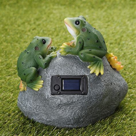 Solar lantern hanging light led yard outdoor patio garden lamp waterproof decor. Waterproof Cute Outdoor Solar Animal Frog Night Light ...