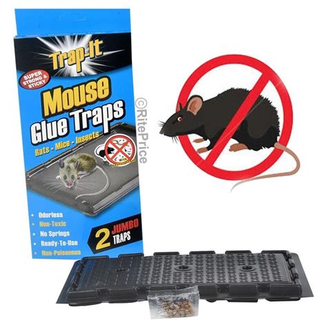 Jumbo 6 Traps 3 Pack Mouse Traps Glue Non Toxic Super Sticky Board Rat Traps 878848890134 Ebay