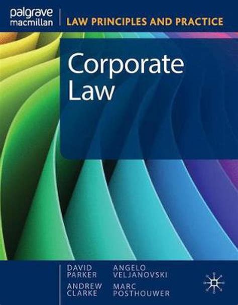 Corporate Law By Parker Paperback 9781420256581 Buy Online At The Nile