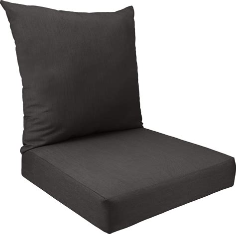 austin horn classics sunbrella deep seat replacement cushion set black patio