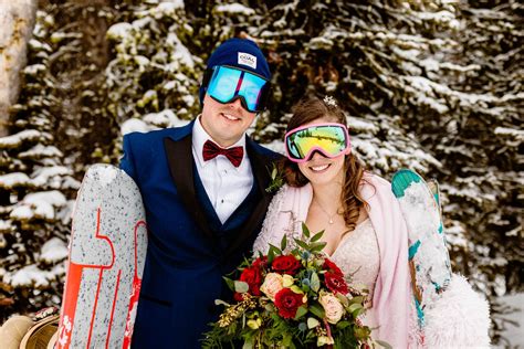Ski Wedding Photos At Sunshine Village In Banff Film And Forest Ski