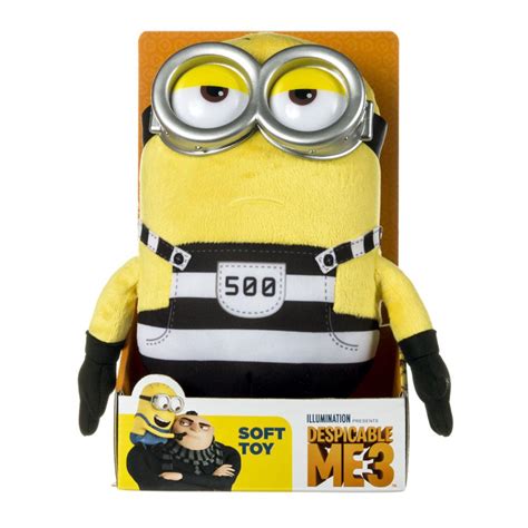 Minion Tom In Jail Medium Plush Soft Toy 9075b Character Brands