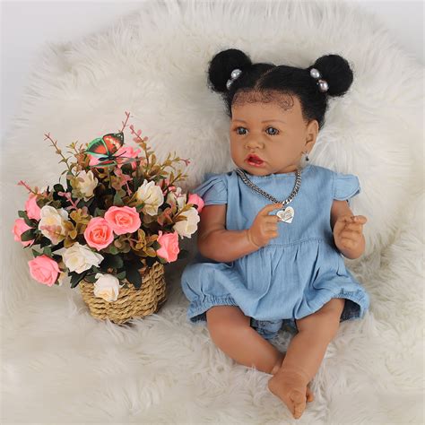 Takanini 2255cm Newborn Baby Dolls Realistic Reborn Baby Doll African