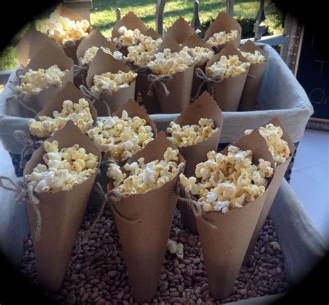 Food Conepopcorn Conepetal Toss Cone By Burlapbeauties07 On Etsy