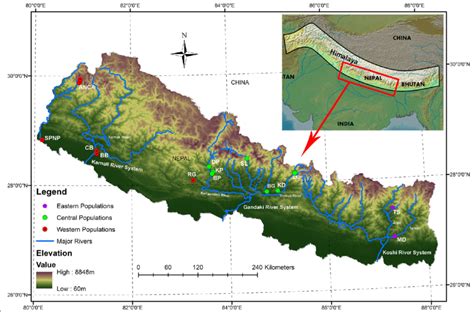 Map Of Study Area Showing The Major Rivers And Sampling Sites Labels