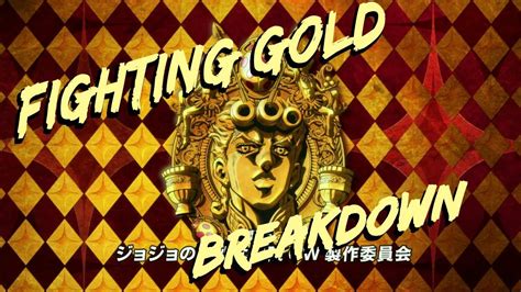 Jojos Bizarre Adventure Part 5 Vento Aureo Fighting Gold Opening