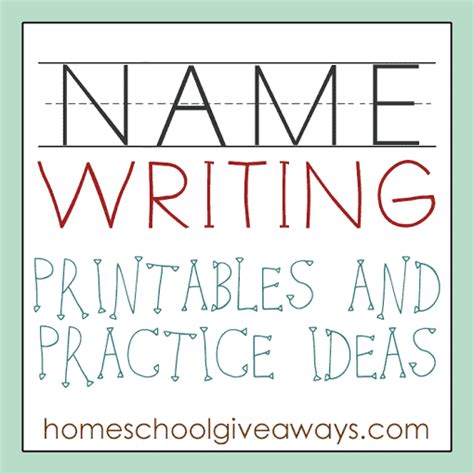 Worksheets, lesson plans, activities, & more for teachers and parents. Name Writing Printables and Practice Ideas - Homeschool ...