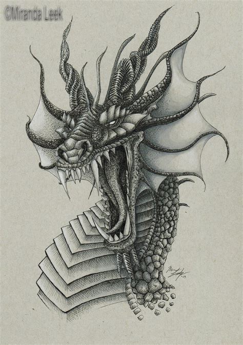 For those who have more advanced sketching skills, you may need the following. Realistic Dragon Drawing at GetDrawings | Free download